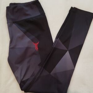 Geometric Black and Gray Leggings